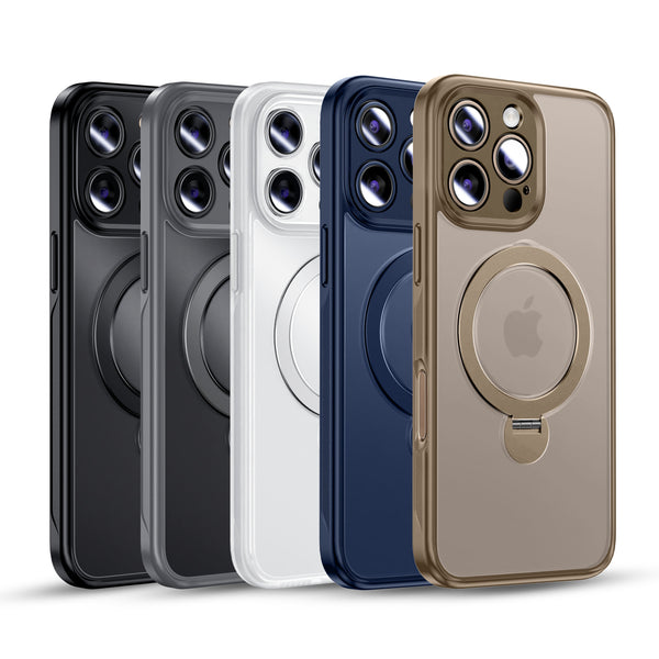 360° Rotating Magnetic Kickstand Phone Case with Full Protection